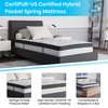 Flash Furniture Twin Size Dk Gray Fabric Platform Bed w/ Mattress SL-BM10-29-GG